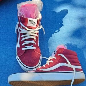 Vans Red High-Top Sneakers